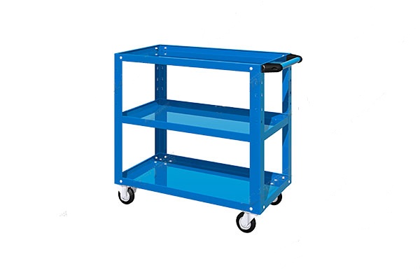 Тележка открытая-3 полки,950х486х840h- синий  02.230L-5015