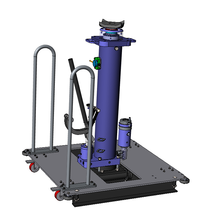 Напольный ямный подъемник с передвижным штоком (мобильный) 15т. 800мм. НПО АВТОМОТИВ КПП15РП800ПМ