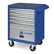 МАСТАК Тележка инструментальная серии «ОПТИМА», 5 полок и отсек, синяя 522-05581MB